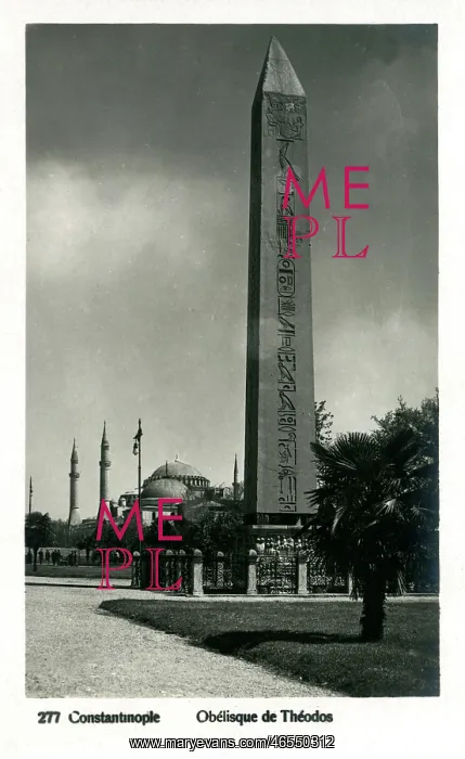 : The Obelisk of Theodosius - Constantinople : The Obelisk of Theodosius - Constantinople