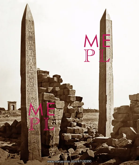  : Obelisks at Luxor, Egypt, Victorian period