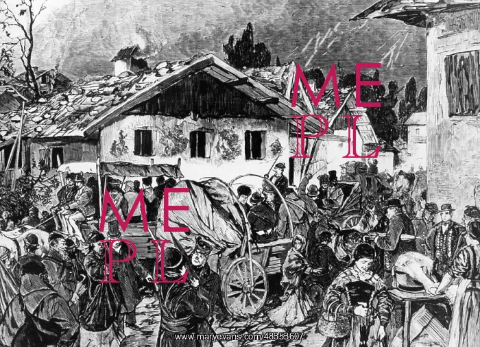 : The Oberammergau Passion Play, approx. 1850 : The Oberammergau Passion Play, approx. 1850