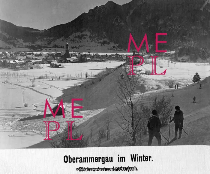 : Oberammergau in winter, 1918 : Oberammergau in winter, 1918
