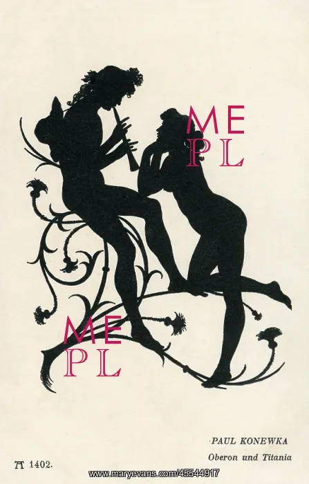 : Oberon and Titania - Silhouette : Oberon and Titania - Silhouette