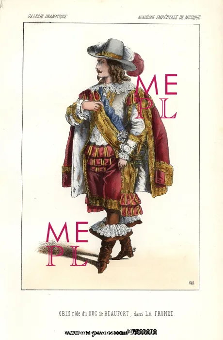 : Obin as the Duc de Beaufort in Niedermeyer's : Obin as the Duc de Beaufort in Niedermeyer's