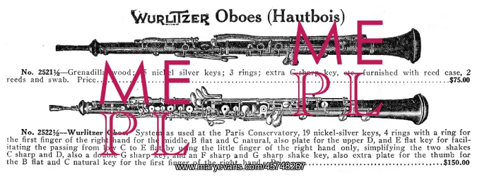  : Oboe, Wurlitzer