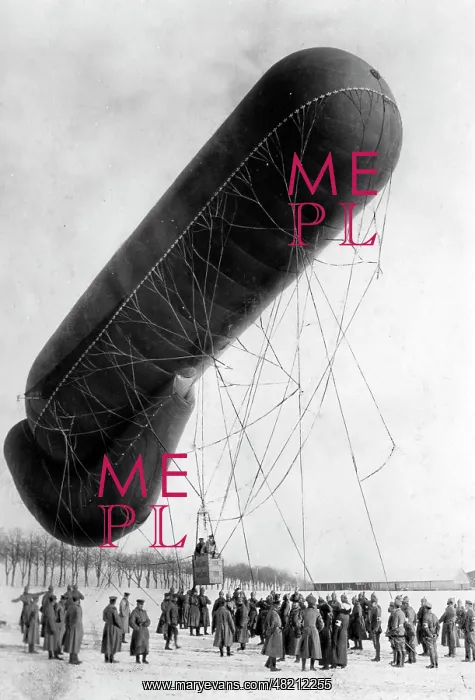: An observation balloon takes off, 1914 : An observation balloon takes off, 1914