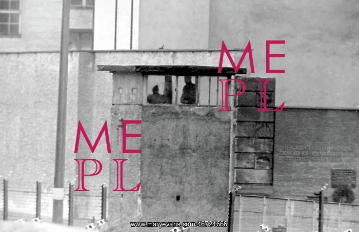 : Observation post near Berlin Wall, Berlin, Germany : Observation post near Berlin Wall, Berlin, Germany