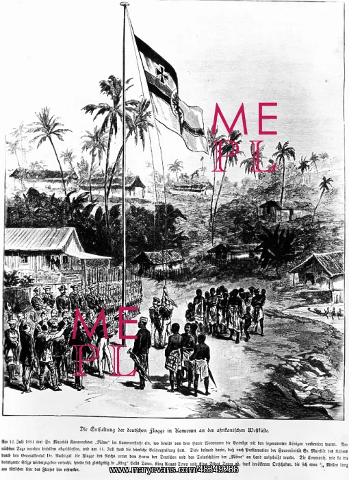 : Occupation of the German colony of Cameroon, 1884 : Occupation of the German colony of Cameroon, 1884