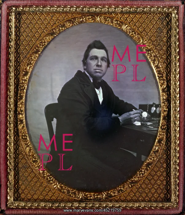 : Occupational portrait of a watchmaker, seated ? : Occupational portrait of a watchmaker, seated ?
