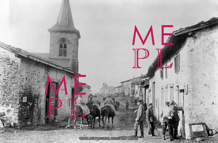 : Occupied Cunel at the Western Front, 1914 : Occupied Cunel at the Western Front, 1914