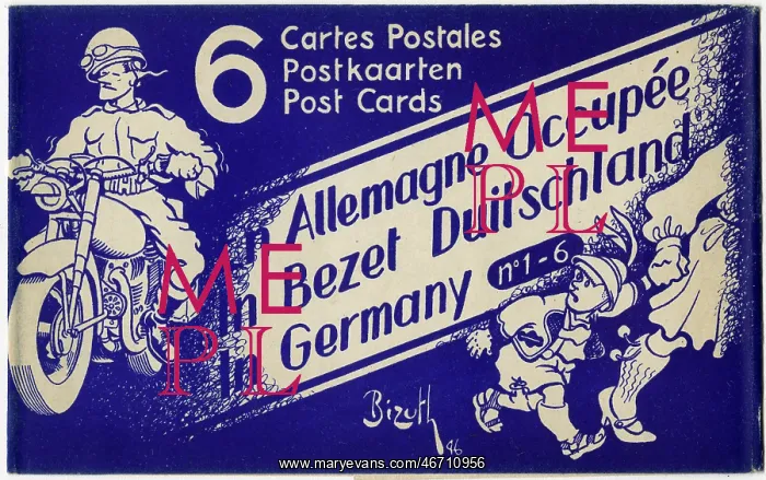 : Occupied Germany - Postcard Pack - Cartoons : Occupied Germany - Postcard Pack - Cartoons