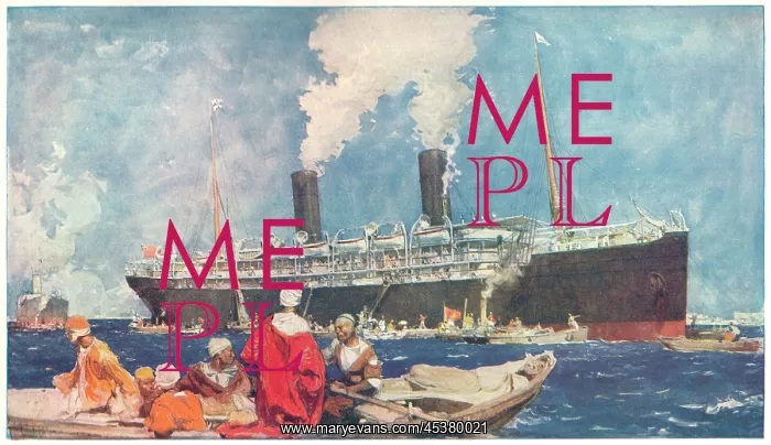 : Ocean Liner leaving port : Ocean Liner leaving port