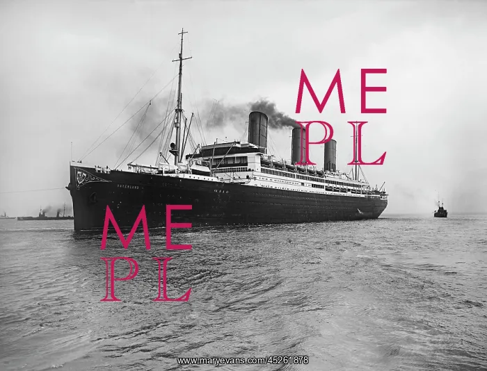 : Ocean Liner Vaterland 1914 : Ocean Liner Vaterland 1914