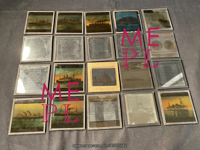 : Ocean Liners - 20 magic lantern slides : Ocean Liners - 20 magic lantern slides
