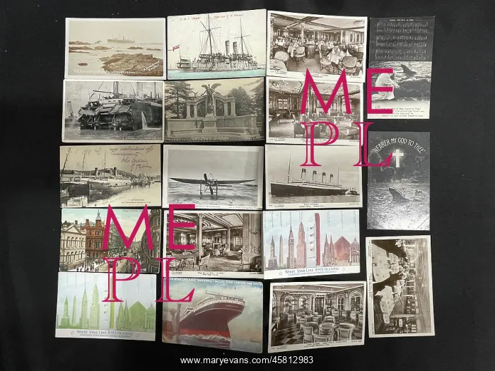 : Ocean liners, collection of 18 postcards : Ocean liners, collection of 18 postcards