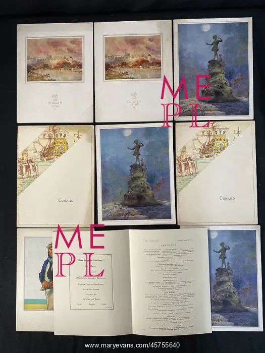 : Ocean Liners - items from collection of Miss Irwin : Ocean Liners - items from collection of Miss Irwin