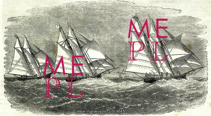 : Ocean race between the Henrietta, Fleetwing and Vesta : Ocean race between the Henrietta, Fleetwing and Vesta
