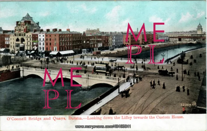 : OConnell Bridge & Quays, Dublin, County Dublin : OConnell Bridge & Quays, Dublin, County Dublin