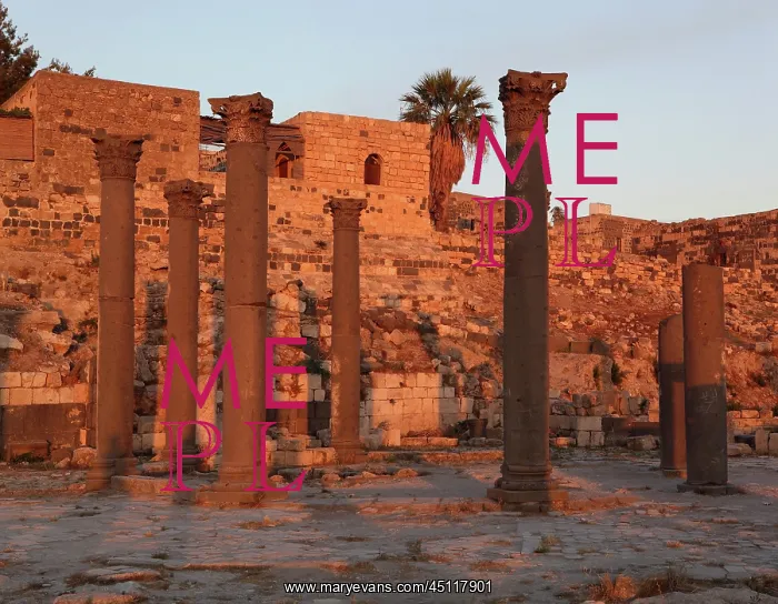: Octagonal Byzantine church, Umm Qais, Jordan : Octagonal Byzantine church, Umm Qais, Jordan