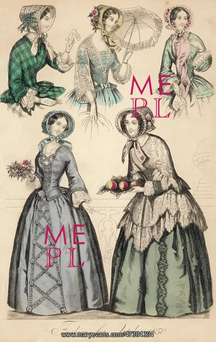 : October 1850 Fashions : October 1850 Fashions