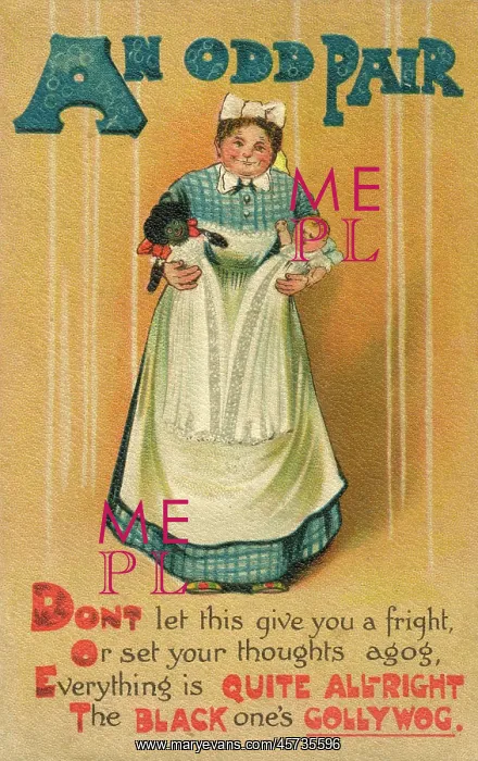 : An Odd Pair - Racial Stereotyping on an Edwardian postcard : An Odd Pair - Racial Stereotyping on an Edwardian postcard