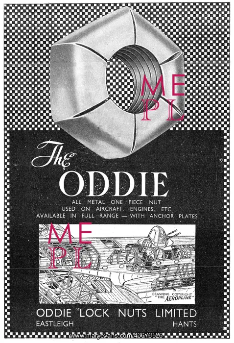 : Oddie Self-Locking Fasteners Oddie Nuts : Oddie Self-Locking Fasteners Oddie Nuts