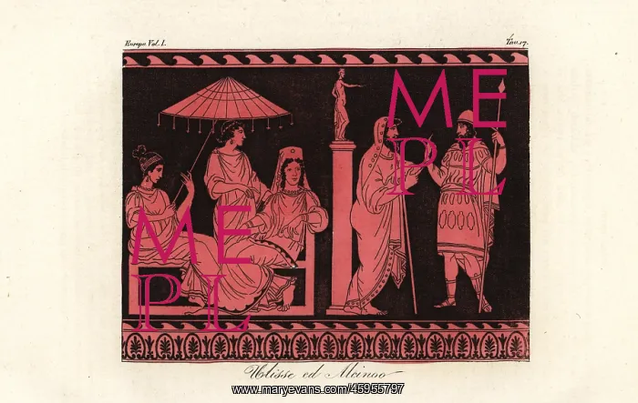 : Odysseus entertained by Alcinous ruler of the Phaiacians : Odysseus entertained by Alcinous ruler of the Phaiacians