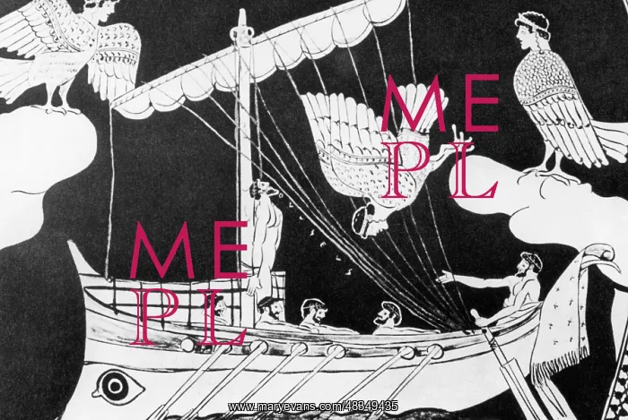 : Odysseus and the sirens, 4th century : Odysseus and the sirens, 4th century