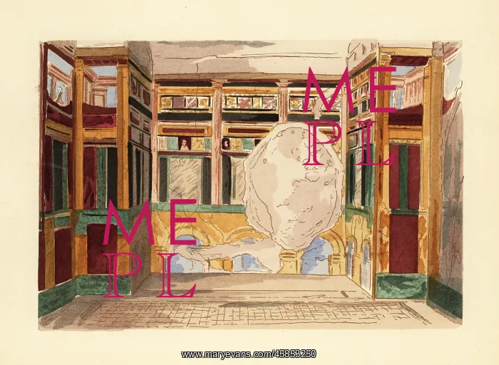 : Oecus or parlour in the House of the Labyrinth : Oecus or parlour in the House of the Labyrinth