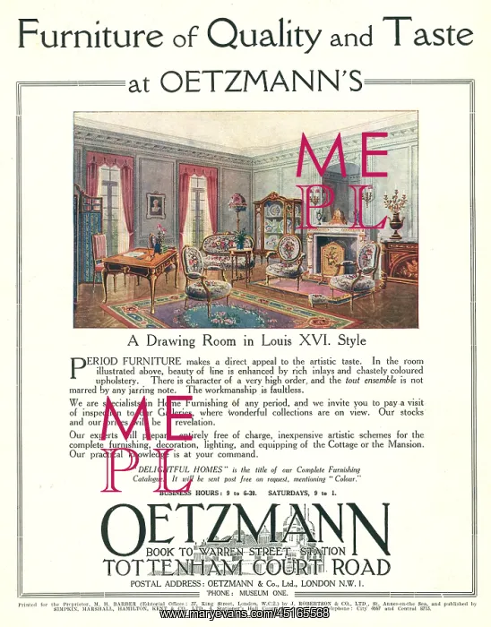: Oetzmann Advertisement : Oetzmann Advertisement