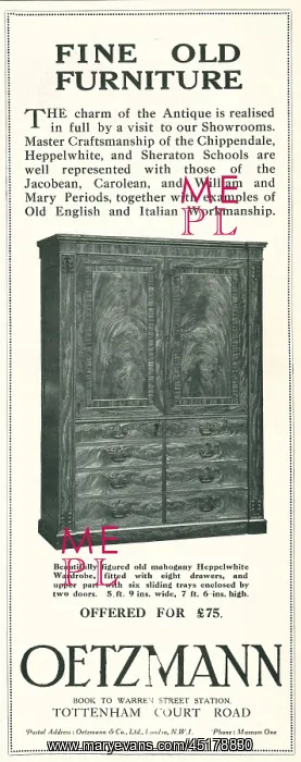  : Oetzmann Advertisement