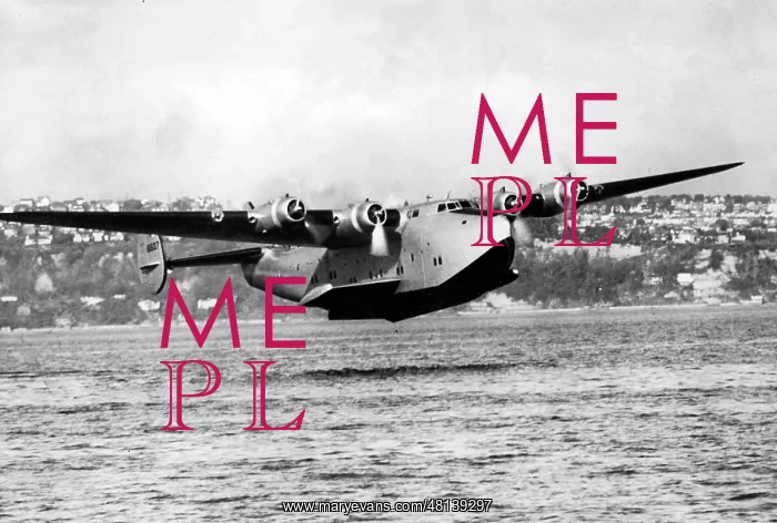 : Take off of a Boeing 314, 1941 : Take off of a Boeing 314, 1941