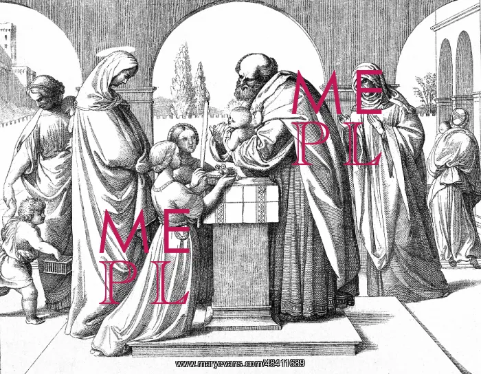 : The offering of Jesus at the Temple. St Simeon : The offering of Jesus at the Temple. St Simeon