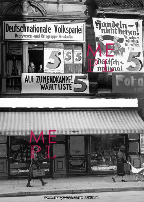 : Office of the DNVP in Neukoelln, 1933 : Office of the DNVP in Neukoelln, 1933