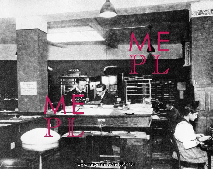 : Office from the turn of the century, around 1900 : Office from the turn of the century, around 1900
