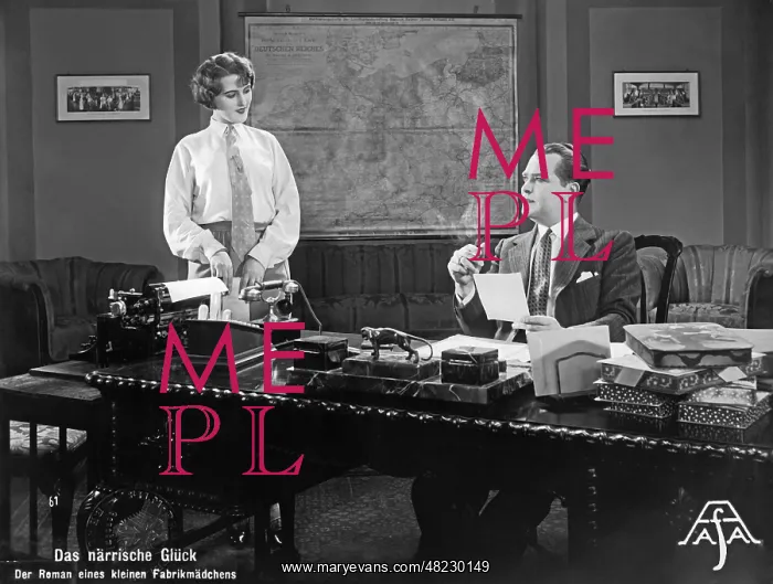 : Office worker at the boss, 1929 : Office worker at the boss, 1929
