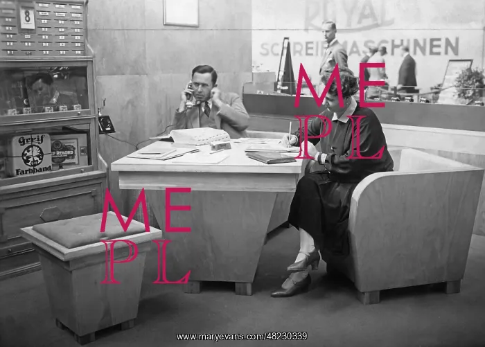 : Office workers in Germany, 1928 : Office workers in Germany, 1928