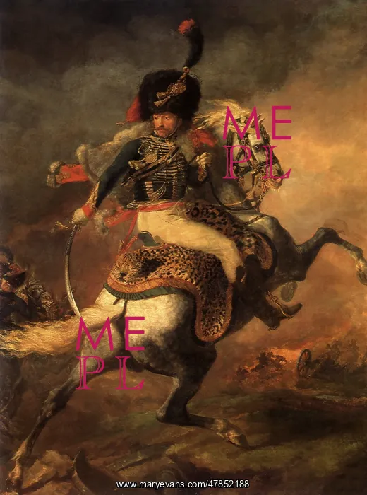 : Officer of the Imperial Horse Guards... by Gericault : Officer of the Imperial Horse Guards... by Gericault