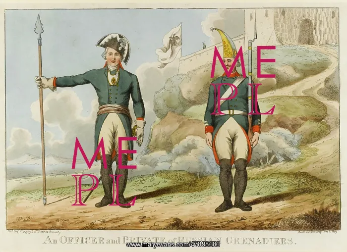  : An Officer and Private of Russian Grenadiers