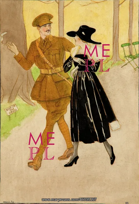 : Officer and sweetheart, World War One : Officer and sweetheart, World War One