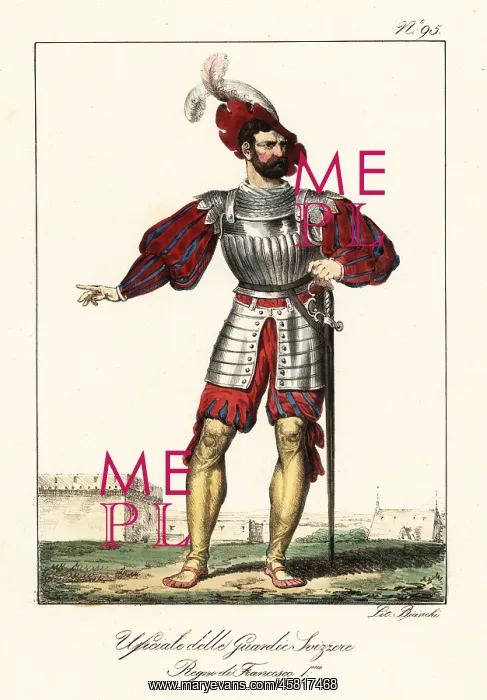 : Officer of the Swiss Guards, 16th century : Officer of the Swiss Guards, 16th century