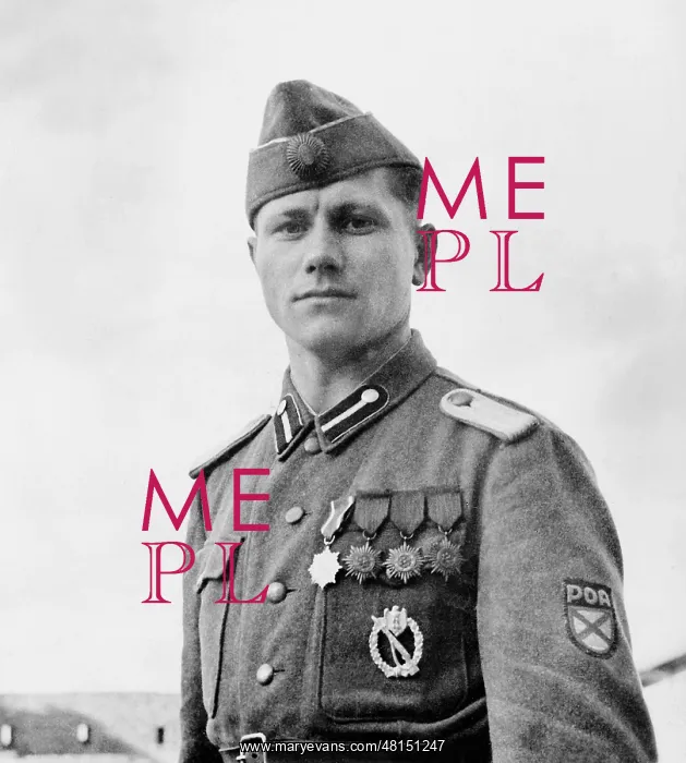 : Officer of the Vlasov army on the Eastern Front, 1944 : Officer of the Vlasov army on the Eastern Front, 1944