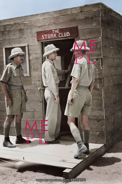 : Officers entering their mess, which is constructed : Officers entering their mess, which is constructed