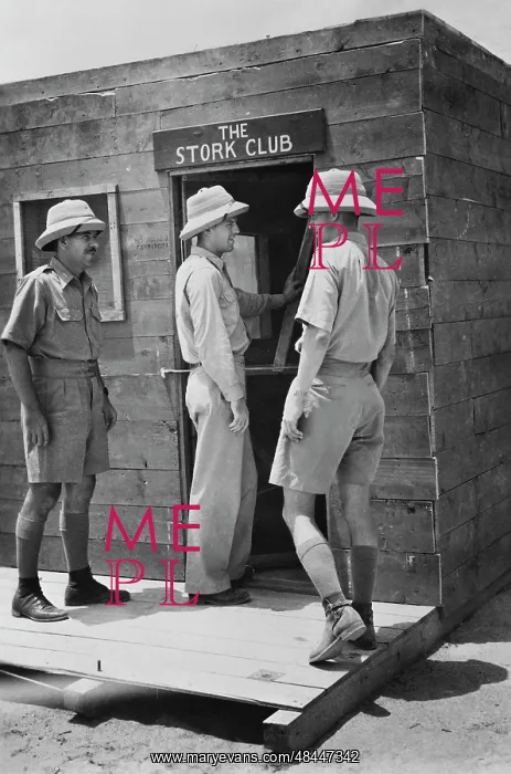: Officers entering their mess, which is constructed : Officers entering their mess, which is constructed