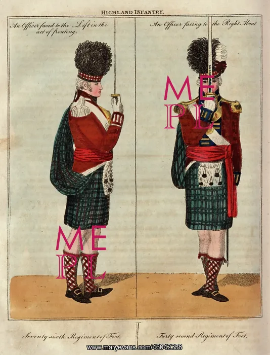 : Two Officers of the Highland Infantry : Two Officers of the Highland Infantry