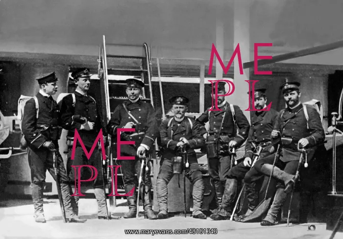 : Officers of the landing troops S.M.S. Emperor, of the flag : Officers of the landing troops S.M.S. Emperor, of the flag