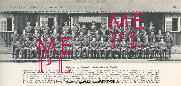 : Officers of Naval Bombardment Units : Officers of Naval Bombardment Units