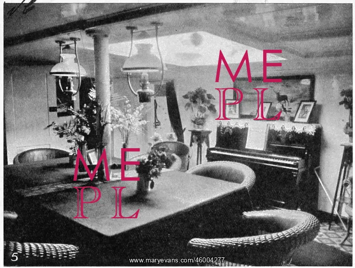 : The Officers Saloon aboard the Fram, 1912 : The Officers Saloon aboard the Fram, 1912