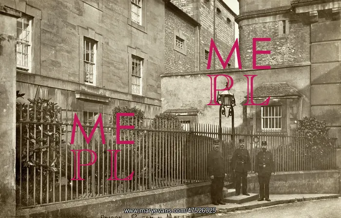 : Officers at Shepton Mallet Prison, Somerset : Officers at Shepton Mallet Prison, Somerset