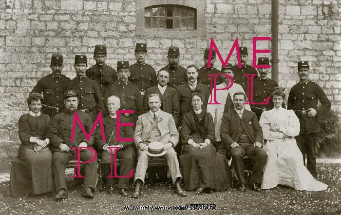 : Officers at Shepton Mallet Prison, Somerset : Officers at Shepton Mallet Prison, Somerset