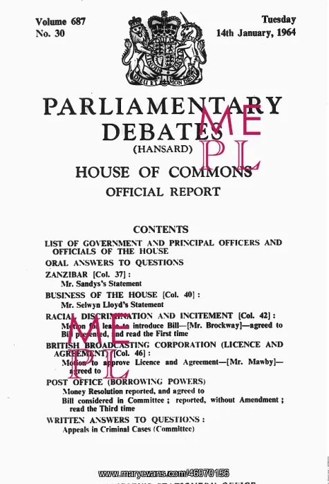 : Official British Parliamentary document : Official British Parliamentary document
