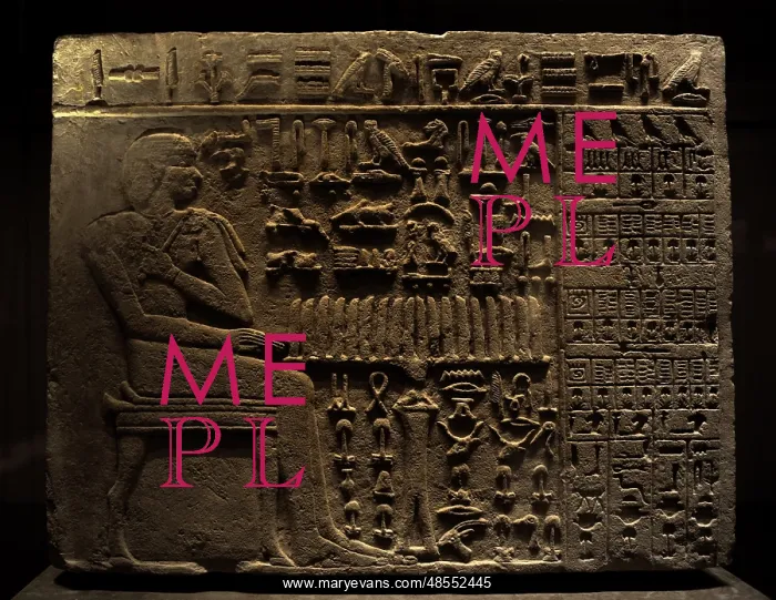 : The official Isi at his offering Table. From the tomb of Isi : The official Isi at his offering Table. From the tomb of Isi